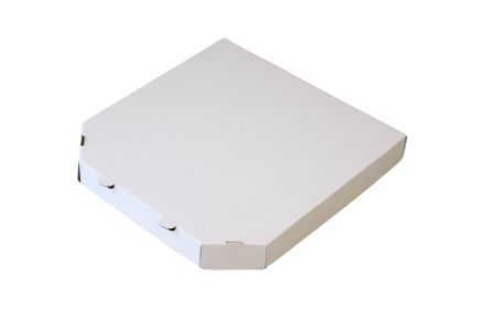 Pizza doboz 26 cm csapott sark fehr