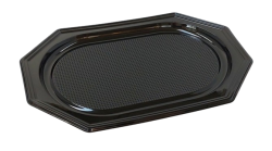  Fekete RPET tlca, 45cm,  5 szemlyes