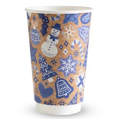  Duplafal karcsonyi paprpohr ( 16 oz ) 420 ml - 20db/csomag