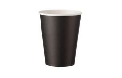  Fekete szimpla fal paprpohr 350 ml - 12oz - 50 db/ csomag